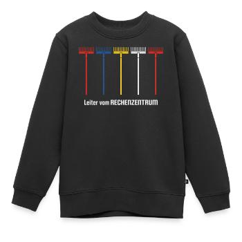 Leiter vom Rechenzentrum Gärtner Gärtnerin Garten - Kinder Premium Organic Sweatshirt - Schwarz - Vorne - AI Model Kid Female (0cm)