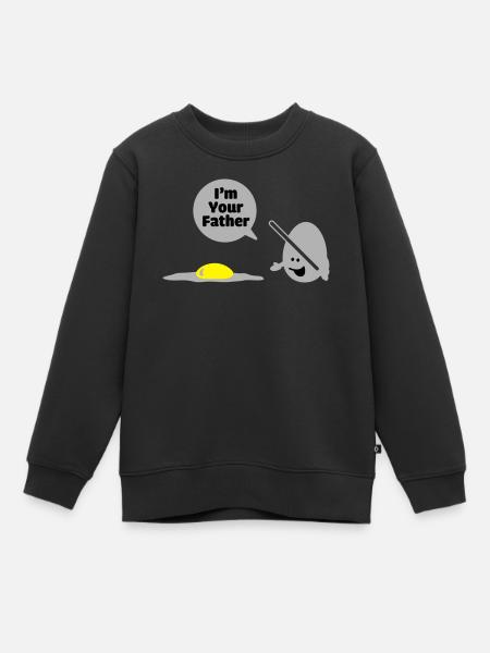 egg vader - Sweat Premium enfant bio - noir