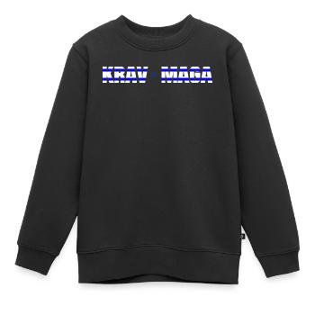 KravMaga Style Style Israël - Sweat Premium enfant bio - noir - Devant - AI Model Kid Female (0cm)