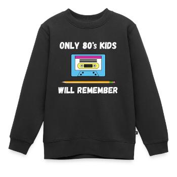 Stift Kassette - Kinder Premium Organic Sweatshirt - Schwarz - Vorne - AI Model Kid Female (0cm)