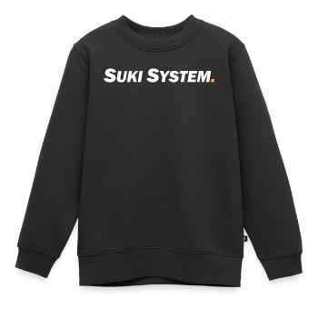 Système Suki - Sweat Premium enfant bio - noir - Devant - AI Model Kid Female (0cm)