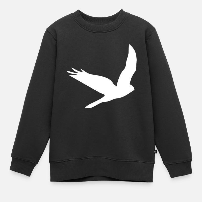 Oiseau Oiseau Oiseau Oiseaux - Sweat Premium enfant bio - noir