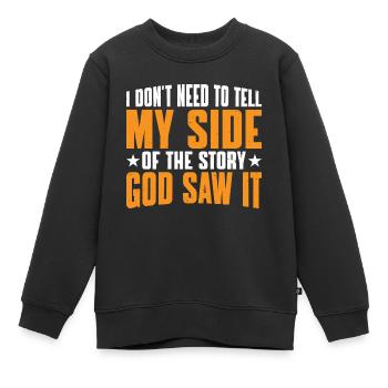 Je n’ai pas besoin de raconter ma version de l’histoire 11 - Sweat Premium enfant bio - noir - Devant - AI Model Kid Female (0cm)