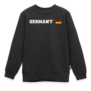 Deutschland T-Shirt Germany - Kinder Premium Organic Sweatshirt - Schwarz - Vorne - AI Model Kid Female (0cm)