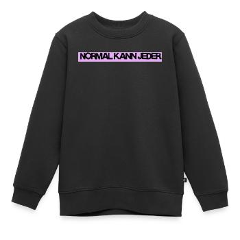Normal kann jeder / Lustiges T-Shirt für jeden Tag - Kinder Premium Organic Sweatshirt - Schwarz - Vorne - AI Model Kid Female (0cm)