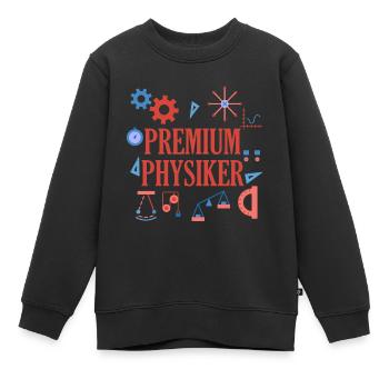 Physics - Kids Premium Organic Sweatshirt - black - Front - AI Model Kid Female (0cm)