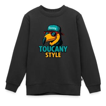 Toucany Style - Kinder Premium Organic Sweatshirt - Schwarz - Vorne - AI Model Kid Female (0cm)