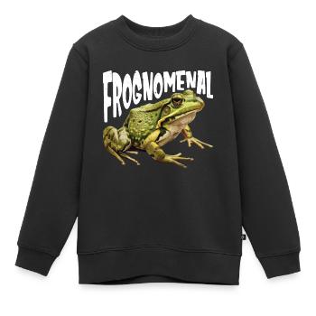 Frognoménal 2 - Sweat Premium enfant bio - noir - Devant - AI Model Kid Female (0cm)