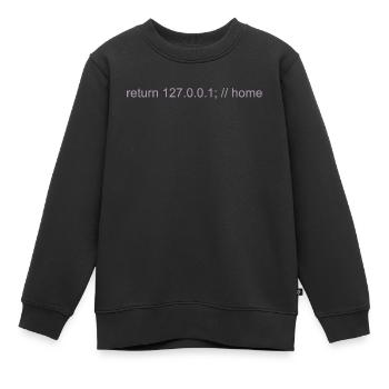 Programmierer Nerd IT Witz Developer Zuhause - Kinder Premium Organic Sweatshirt - Schwarz - Vorne - AI Model Kid Female (0cm)