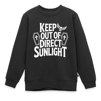 Tenir à l’abri de la lumière directe du soleil ! Vampire Goth Emo - Sweat Premium enfant bio - noir - Devant - AI Model Kid Female (0cm)