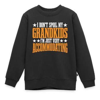 Je ne gâte pas mes petits-enfants 7 - Sweat Premium enfant bio - noir - Devant - AI Model Kid Female (0cm)