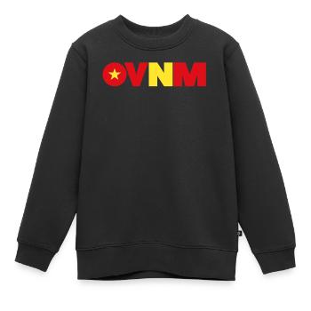 Viêt Nam - Sweat Premium enfant bio - noir - Devant - AI Model Kid Female (0cm)