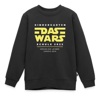 Das Wars Kindegarten Einschulung - Kinder Premium Organic Sweatshirt - Schwarz - Vorne - AI Model Kid Female (0cm)