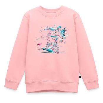 Rollerblade Ninja 12 - Kinder Premium Organic Sweatshirt - Rosa - Vorne - AI Model Kid Female (0cm)