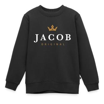 Jacob Original Familienlogo - Kinder Premium Organic Sweatshirt - Schwarz - Vorne - AI Model Kid Female (0cm)