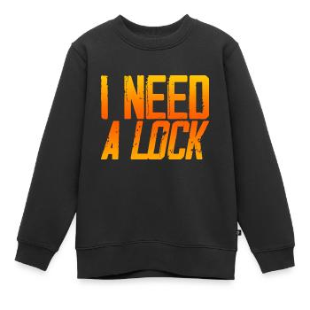 I Need A Lock 3 - Kinder Premium Organic Sweatshirt - Schwarz - Vorne - AI Model Kid Female (0cm)