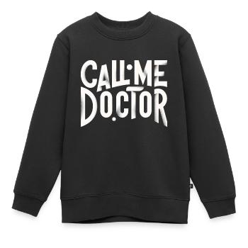 Call Me Doctor 27 - Kids Premium Organic Sweatshirt - black - Front - AI Model Kid Female (0cm)