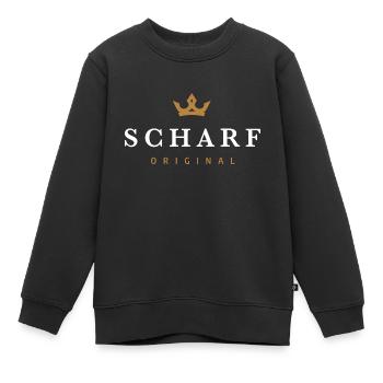 Scharf Original Familienlogo - Kinder Premium Organic Sweatshirt - Schwarz - Vorne - AI Model Kid Female (0cm)