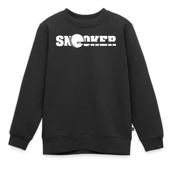 snooker queue symbol billard Spieler Logo icon - Kinder Premium Organic Sweatshirt - Schwarz - Vorne - AI Model Kid Female (0cm)