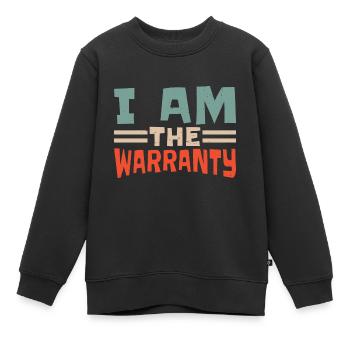 Je suis la garantie 19 - Sweat Premium enfant bio - noir - Devant - AI Model Kid Female (0cm)