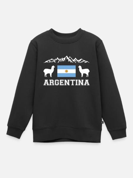 Argentinien - Kinder Premium Organic Sweatshirt - Schwarz