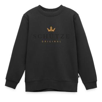Schütze Original Familienname - Kinder Premium Organic Sweatshirt - Schwarz - Vorne - AI Model Kid Female (0cm)