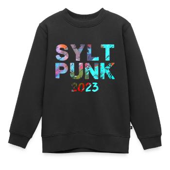 Sylt PunkSylt Punk,Punk,Punks,Sylt,Graffiti - Sweat Premium enfant bio - noir - Devant - AI Model Kid Female (0cm)
