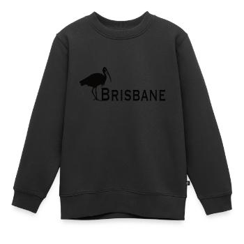 Bin Poulet Brisbane - Sweat Premium enfant bio - noir - Devant - AI Model Kid Female (0cm)