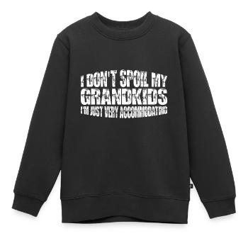 Je ne gâte pas mes petits-enfants 8 - Sweat Premium enfant bio - noir - Devant - AI Model Kid Female (0cm)
