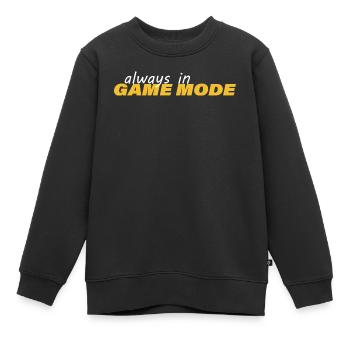 TOUJOURS EN MODE JEU - Sweat Premium enfant bio - noir - Devant - AI Model Kid Female (0cm)