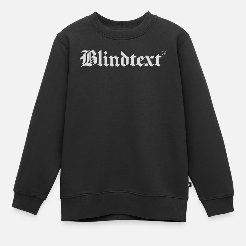 Texte factice - Sweat Premium enfant bio - noir