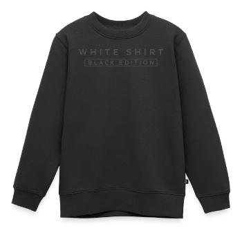 White Shirt Black Edition - Kinder Premium Organic Sweatshirt - Schwarz - Vorne - AI Model Kid Female (0cm)