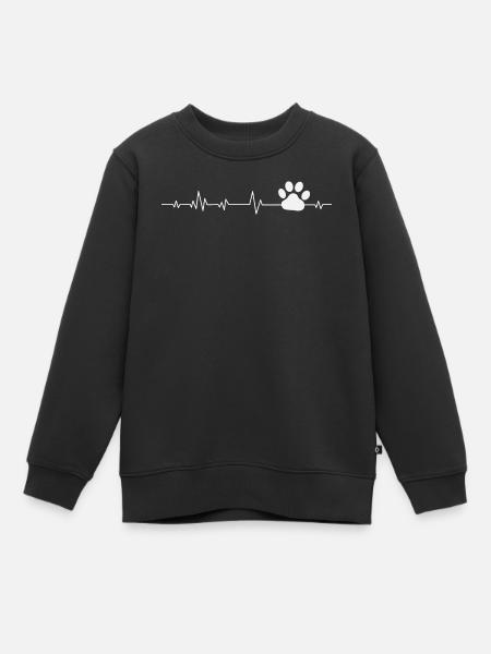 Hund Hunde - Kinder Premium Organic Sweatshirt - Schwarz