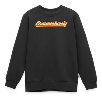 Braunschweig - Sweat Premium enfant bio - noir - Devant - AI Model Kid Female (0cm)