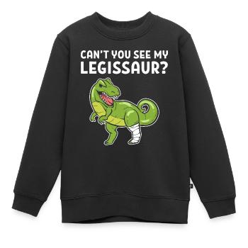 Gebrochenes Bein - Kinder Premium Organic Sweatshirt - Schwarz - Vorne - AI Model Kid Female (0cm)