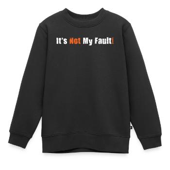 Es ist nicht meine Schuld! - Kinder Premium Organic Sweatshirt - Schwarz - Vorne - AI Model Kid Female (0cm)