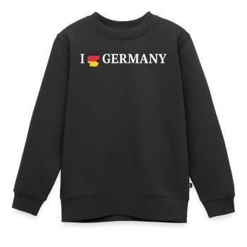 I love Germany Deutschland - Kinder Premium Organic Sweatshirt - Schwarz - Vorne - AI Model Kid Female (0cm)