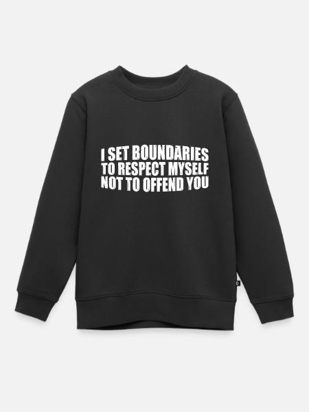 Je me fixe des limites pour me respecter 4 - Sweat Premium enfant bio - noir