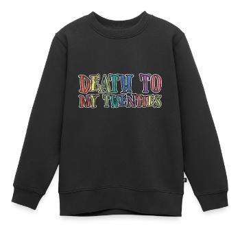 Death To My Twenties 3 - Kinder Premium Organic Sweatshirt - Schwarz - Vorne - AI Model Kid Female (0cm)