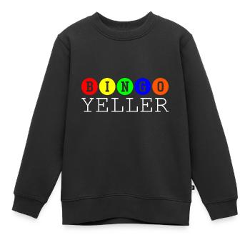 Bingo Yeller - Sweat Premium enfant bio - noir - Devant - AI Model Kid Female (0cm)