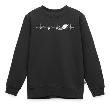 West Virginia State Outline Mountain Pride - Kinder Premium Organic Sweatshirt - Schwarz - Vorne - AI Model Kid Female (0cm)