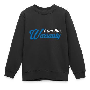 Je suis la garantie 7 - Sweat Premium enfant bio - noir - Devant - AI Model Kid Female (0cm)