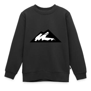 Berge Berg Gebirge 11 - Kinder Premium Organic Sweatshirt - Schwarz - Vorne - AI Model Kid Female (0cm)
