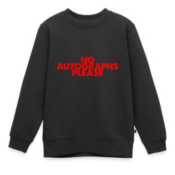Pas d’autographes s’il vous plaît 2 - Sweat Premium enfant bio - noir - Devant - AI Model Kid Female (0cm)