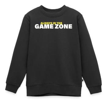 ZONE DE JEU - Sweat Premium enfant bio - noir - Devant - AI Model Kid Female (0cm)