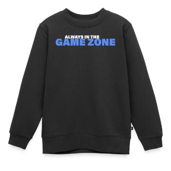 ZONE DE JEU - Sweat Premium enfant bio - noir - Devant - AI Model Kid Female (0cm)
