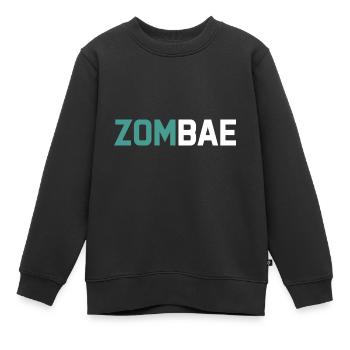 Halloween Zombie Untoter Leiche Kreatur Tot Kostüm - Kinder Premium Organic Sweatshirt - Schwarz - Vorne - AI Model Kid Female (0cm)