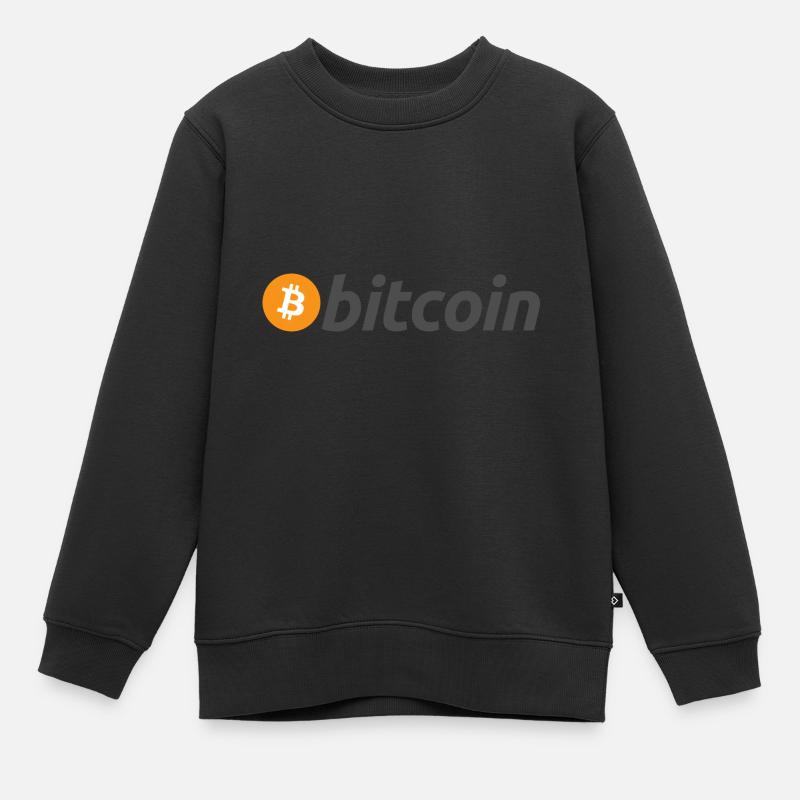 Bitcoin - Sweat Premium enfant bio - noir