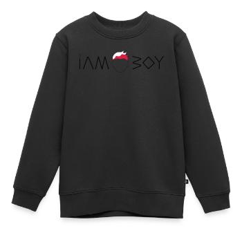 Je suis un garçon polonais - Sweat Premium enfant bio - noir - Devant - AI Model Kid Female (0cm)