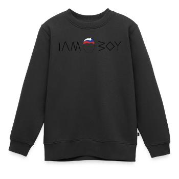 Ich bin ein russischer Junge - Kinder Premium Organic Sweatshirt - Schwarz - Vorne - AI Model Kid Female (0cm)